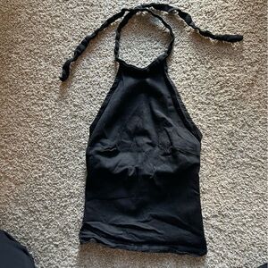 Princess Polly Black Halter Top